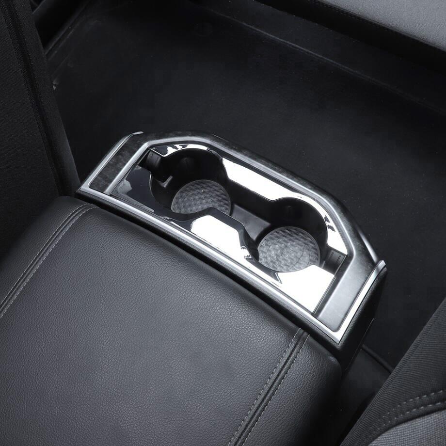 Car Rear Water Cup Holder Cover Trim For Dodge RAM 1500 19-24 Accessories Chrome