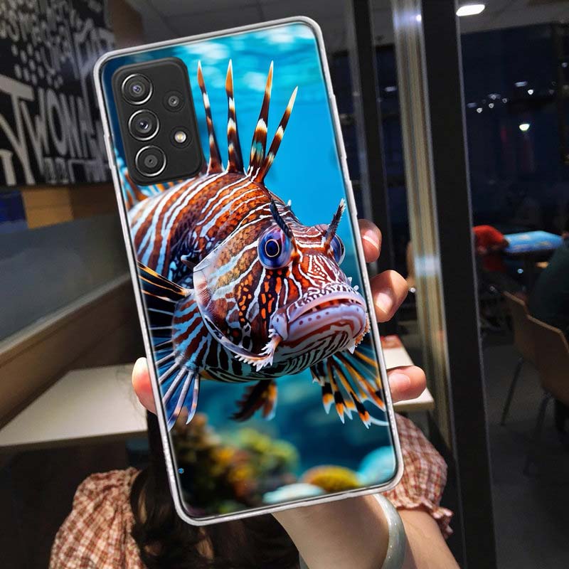 Clown Fish in the Sea or Ocean Phone Case for Samsung A54 A57 A37 A17 A14 A15 A12 A24 A34 A55 A35 A25 A52S A07 A05S A04S A22 A32
