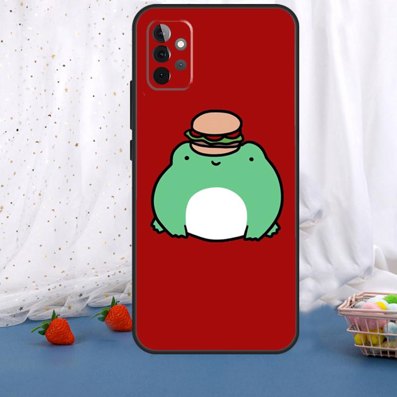 Cute Funny Frog For Samsung Galaxy A54 A34 A14 A36 A56 A26 A16 A15 A55 A53 A33 A35 A22 A32 A52 A05 A06 Case