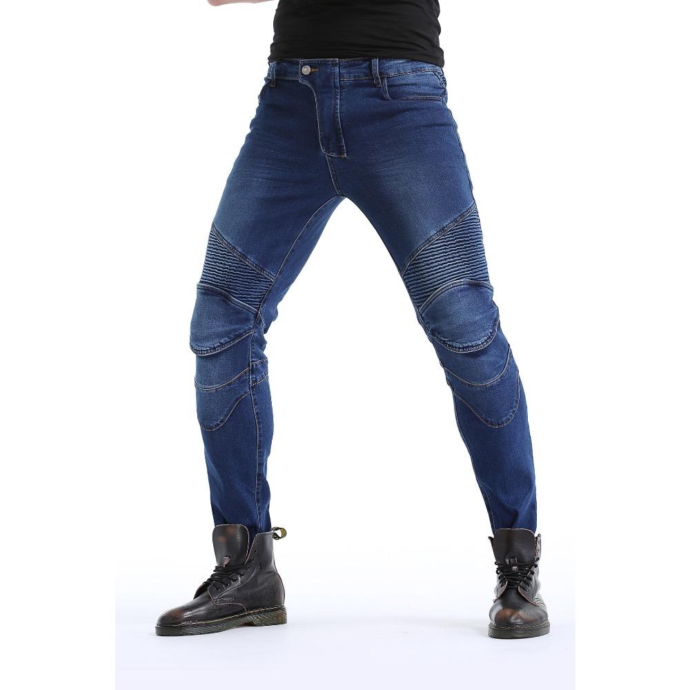 New product motorcycle jeans, four seasons locomotive elastic anti-drop cycling pants, waterproof rain protection, extended protective gear