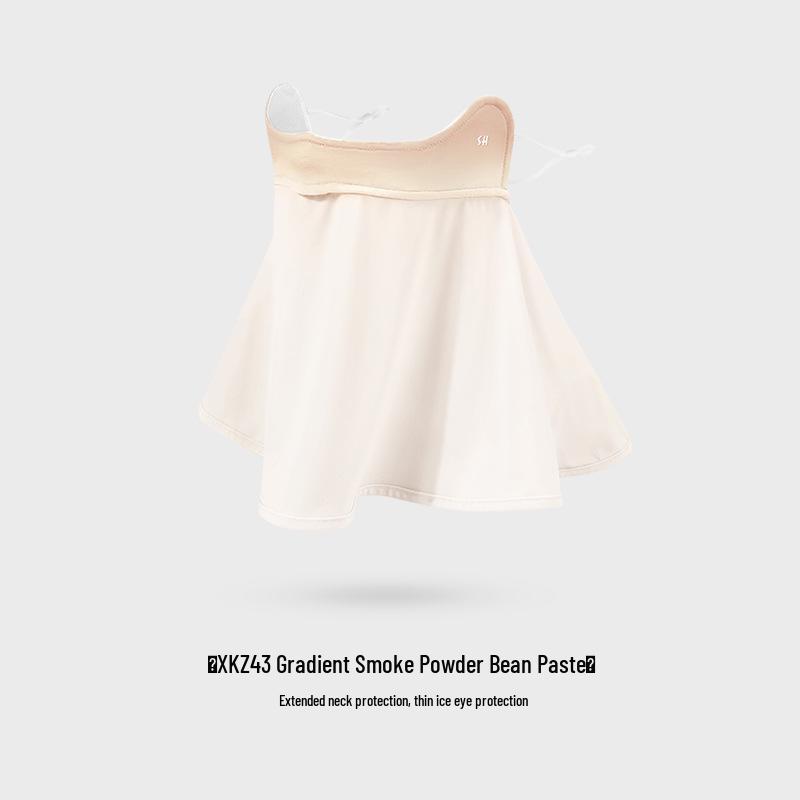 Damen Eis Seide UV-Schutz Gesichtsmaske mit Rouge-Verlauf und Augenwinkelabdeckung - XKZ43