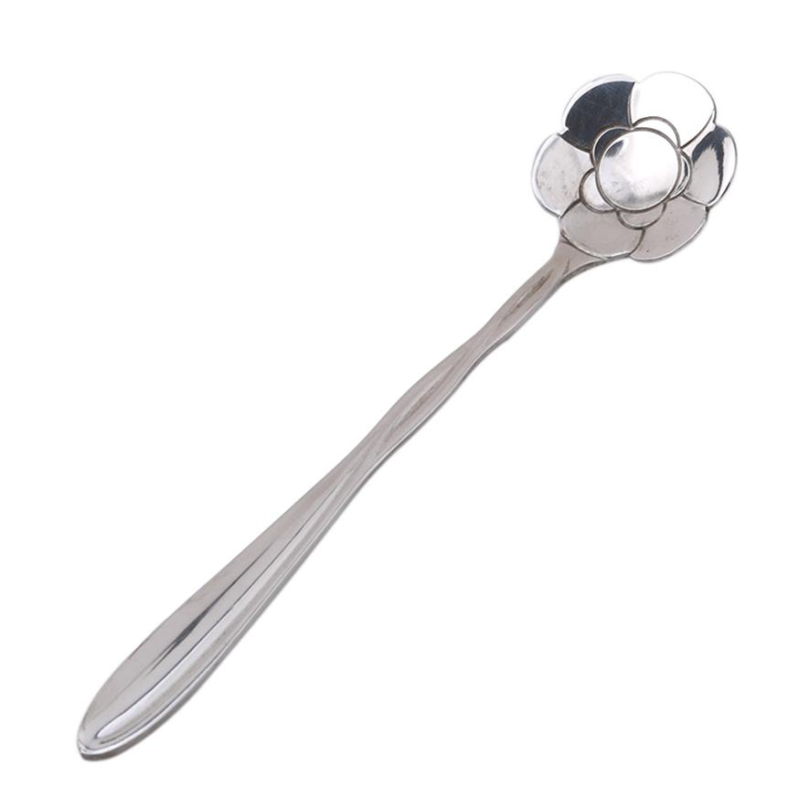Stainless Steel Dessert Coffee Stirring Spoon Creative Cherry Blossom Spoon Kitchen Seasoning Spoon