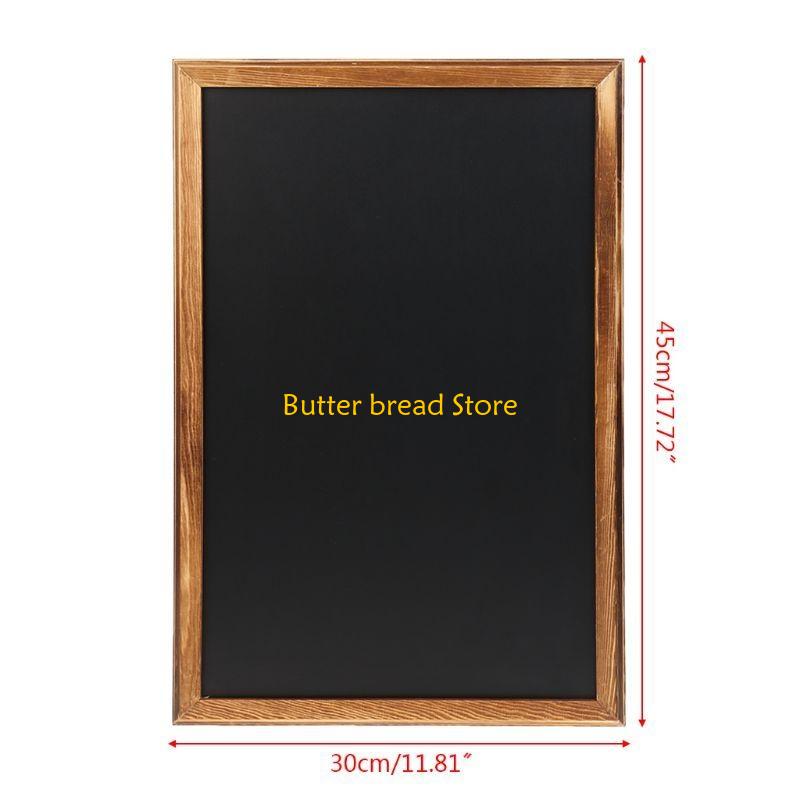 W89C Rectangle Hanging Wooden Message Blackboard Chalkboard Wordpad Sign Kids Board