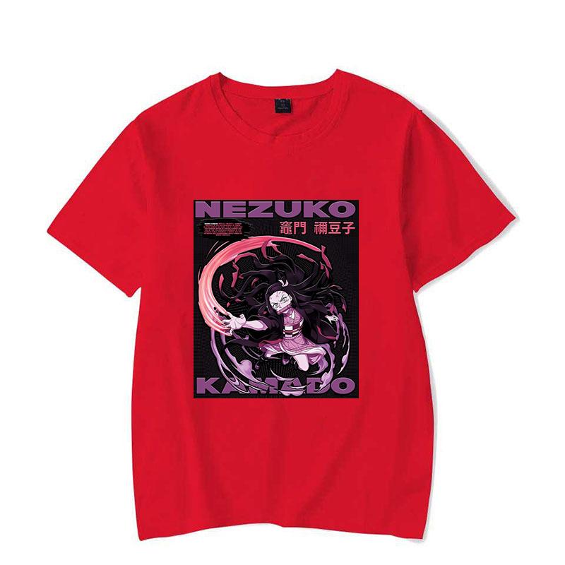New Funny Anime T Shirt Unisex Short Sleeve O Neck Summer Casual Cute Kamado Nezuko Printing T-shirt Top Tee