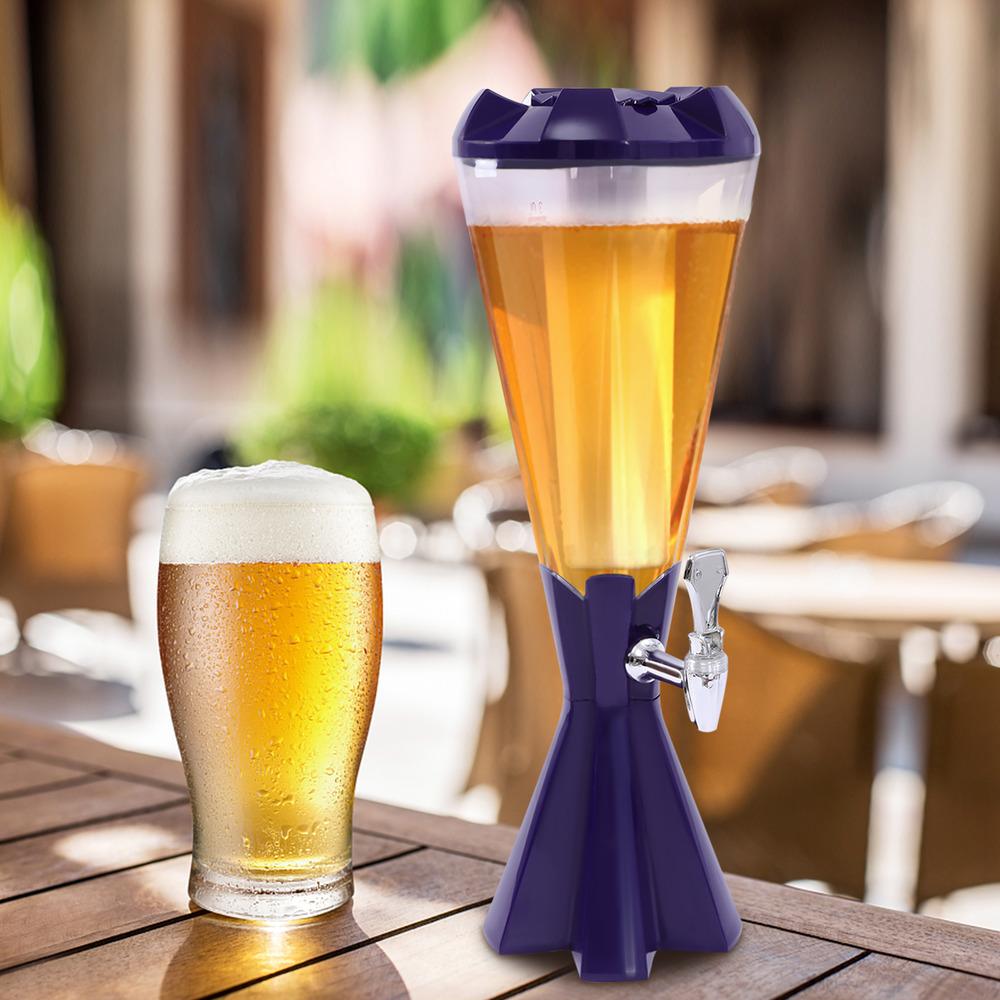 Bymaocar 3L/ 101oz Bira Kulesi Dispenser İçecek ve İçecek İçecek Dispenseri Bar Aletleri ve Aksesuarları Mutfak Bar Malzemeleri Güvenli Anahtar