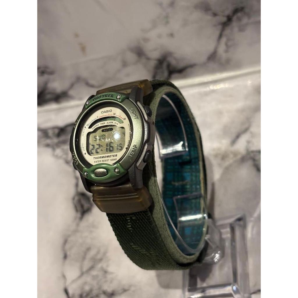 Used CASIO PRO TREK PRL-10 watch, new battery replaced