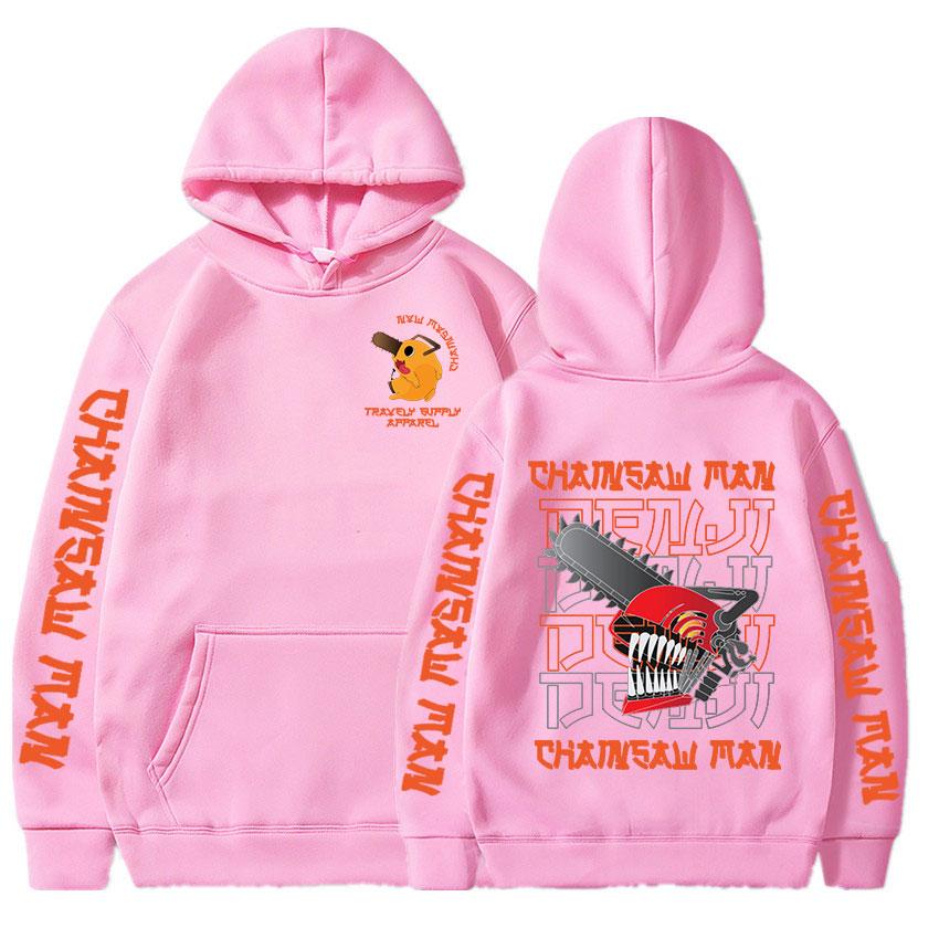 Anime Chainsaw Man Denji Pochita Hoodies Cartoon Bedruckte Herren Pullover Manga Grafik Sweatshirts Lange Ärmel Mit Kapuze Gothic Streetwear