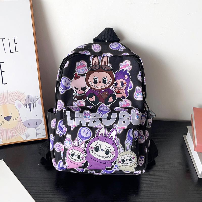 

Детский школьный рюкзак новый большой вместимости милый мультяшный рюкзак с принтом высокая ценность школьный рюкзак для начальной школы чёрный