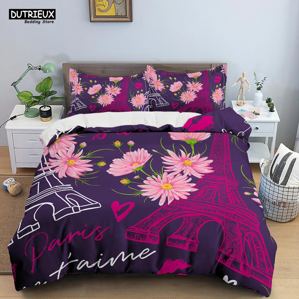 3D LOVE Print Polyester Bettwäsche-Sets Kinder Kinderbezüge Jungen Bettwäsche-Set für Teenager King Size Bettwäsche-Set