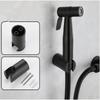 304 Stainless Steel Matte Black Bidet Spray Gun Toilet Set - Silent Companion