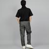 Seinteukeulu Wide Cut Crop Half-Band Pants Wch-327 Gray Black Denim Brs