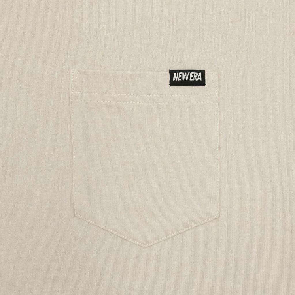 New Era Short Sleeve T-Shirt, ONSPOTZ Exclusive, Oversized Stone, Medium, S/S, Oversized Cotton Pocket Tee with Mini Brand Logo