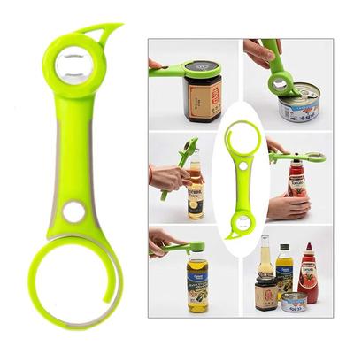 Six In One Bottle Opener, Multifunctional Stainless Steel Beer Cap Opener, Bottle Cap Screw, Household Can Opener, Kitchen Tool
