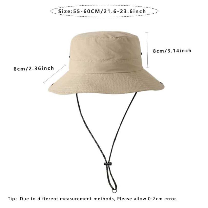 Water Resistant Bucket Hat for Women 6cm Brim Sun Hat Foldable Hangable Outdoor Use Hiking Camping Panama Caps Quick Drying Basin Cap