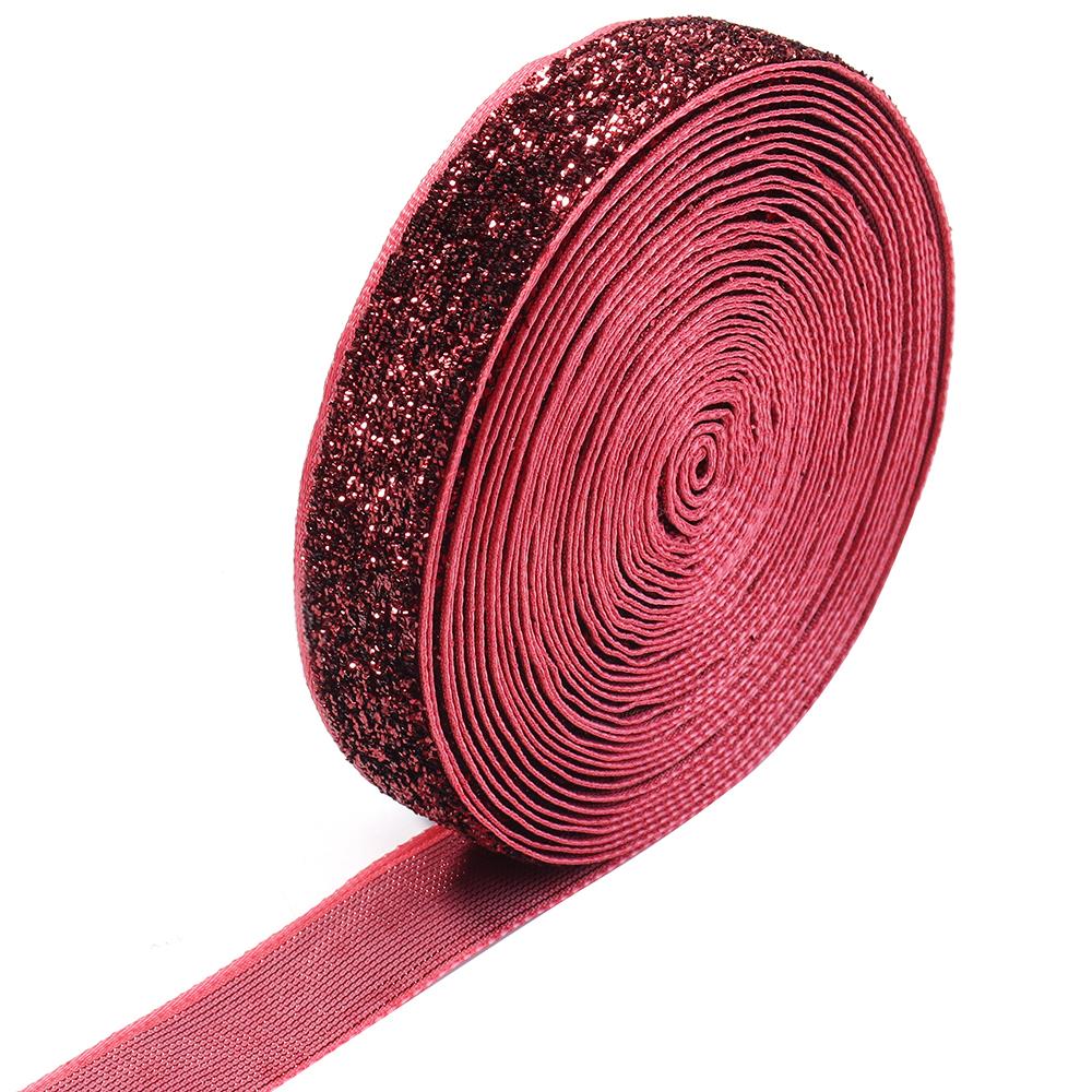 5-10yards/lot Colored Single-sided Velvet Ribbon Sparkling Satin Ribbon Bow DIY Christmas Party Gift Flower Packaging Decoration