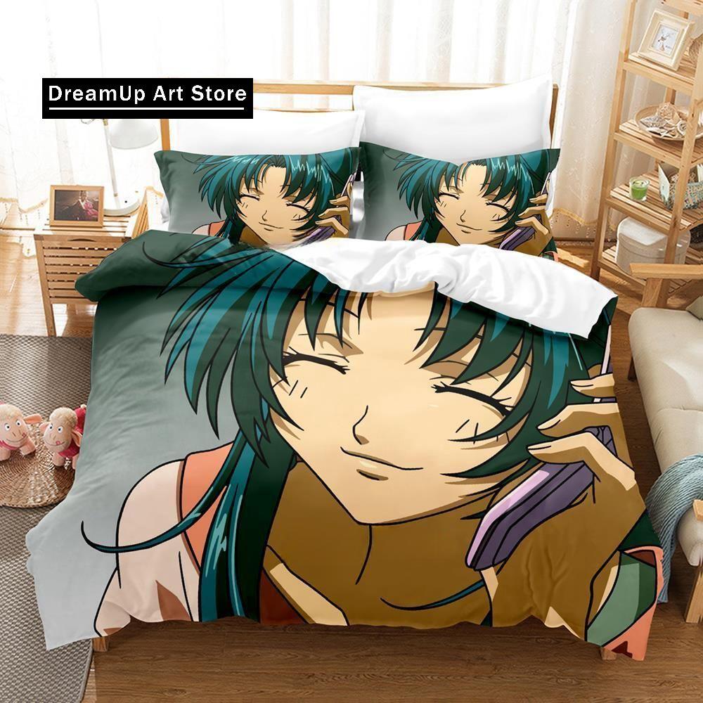 3D Print Fashion Full Metal Panic Bedding Set Boys Girls Single Twin Queen Full Size Duvet Cover Pillowcase Bed Adult Bedroom
