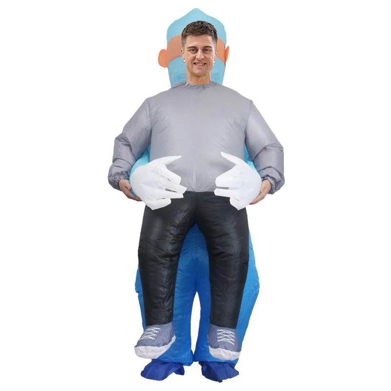 Halloween Funny Inflatable Suit Terrifying Bleeding Surgeon Costume Adult Cosplay Horror Party Hosting