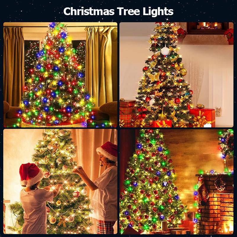 LED Fairy String Light Outdoor Waterfall Lamp USB Rechargeable for Wedding Holiday Garden Decoration Christmas Tree String Light