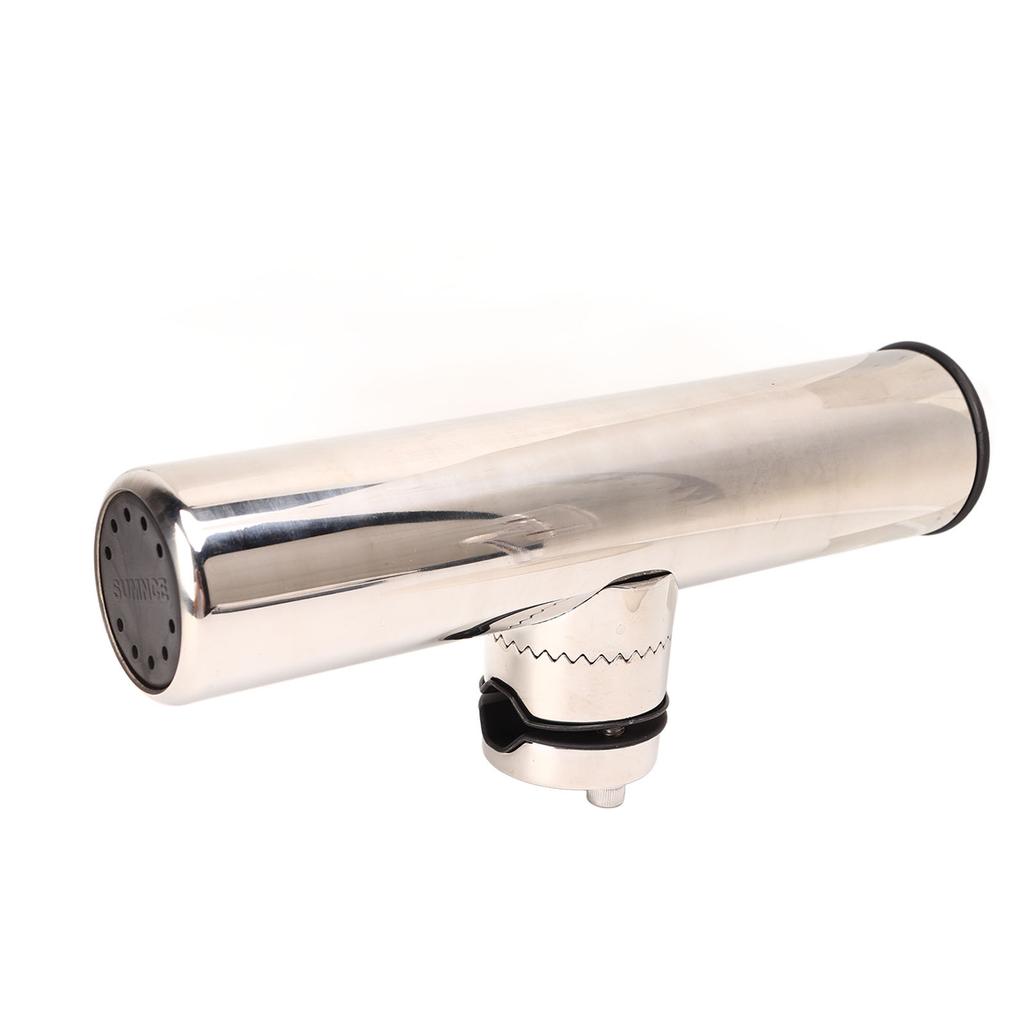 Marine Fishing Bracket 316 Stainless Steel Adjustable Polished Fit for 3 4in to 1in Rails