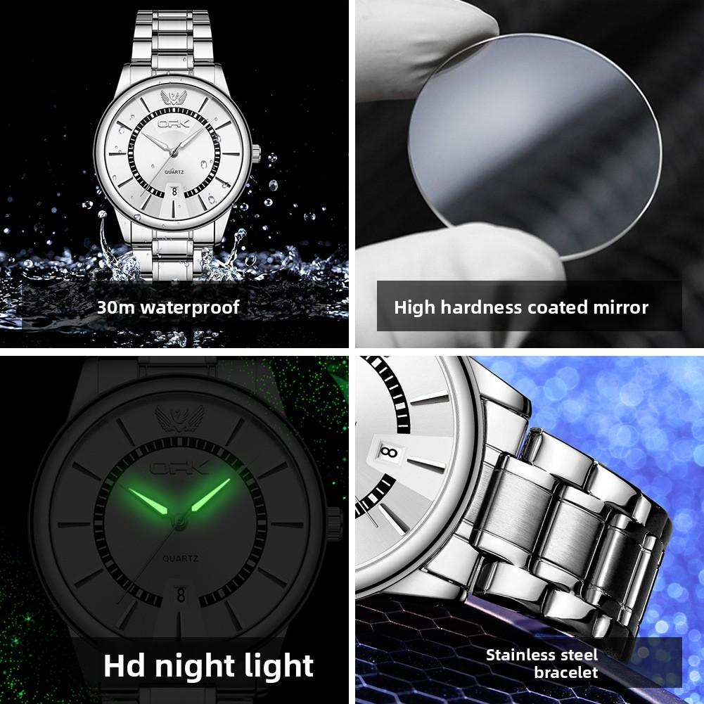 OPK Brand Watch Single Calendar Waterproof Quartz Watch Luminous Men's Watch Men's Watch