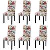 VidaXL Dining Chairs 6 Pcs Multicolor Fabric