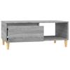  Coffee Table, Grey Sonoma Oak 90x50x36.5 Cm, Wood-based