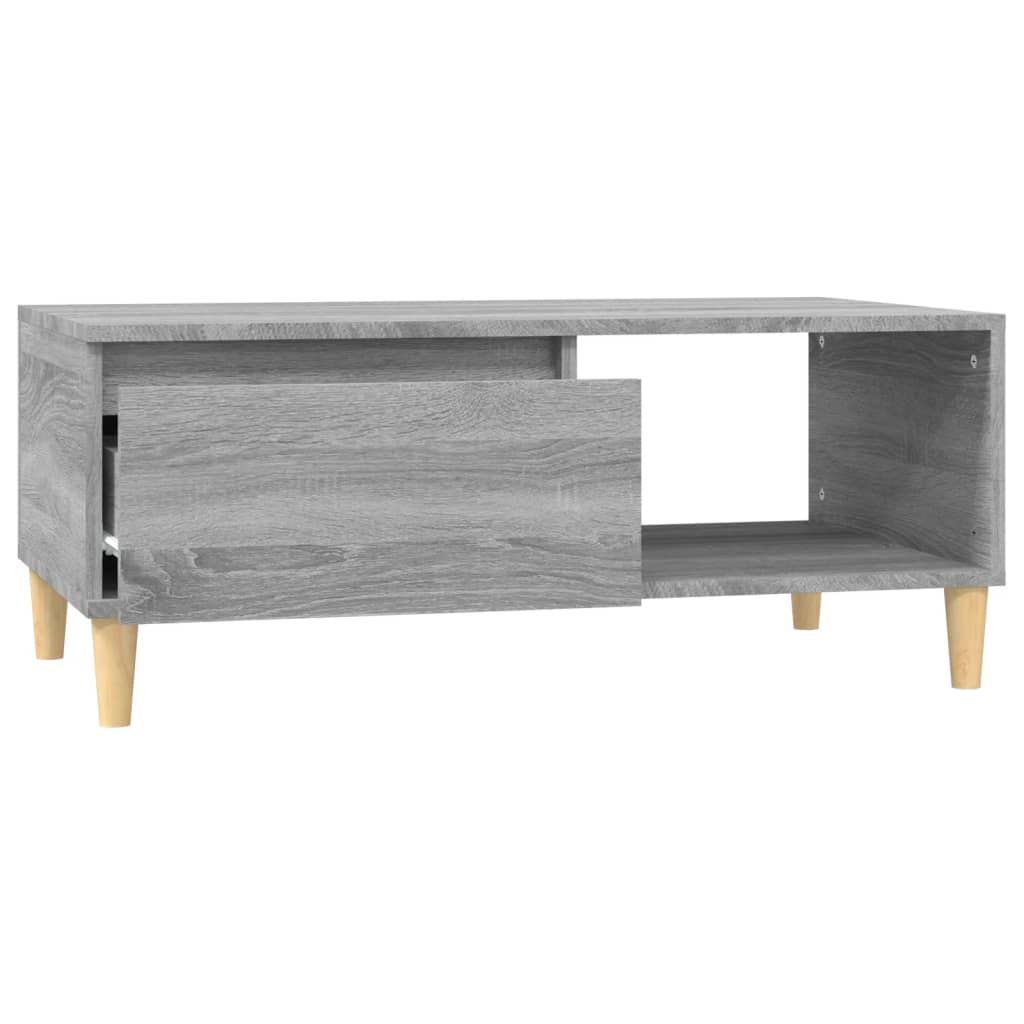  Coffee Table, Grey Sonoma Oak 90x50x36.5 Cm, Wood-based