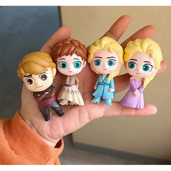 Frozen Figurine Set, 12 Pieces Multicolor PVC Toy Figures for Kids Ages 3+