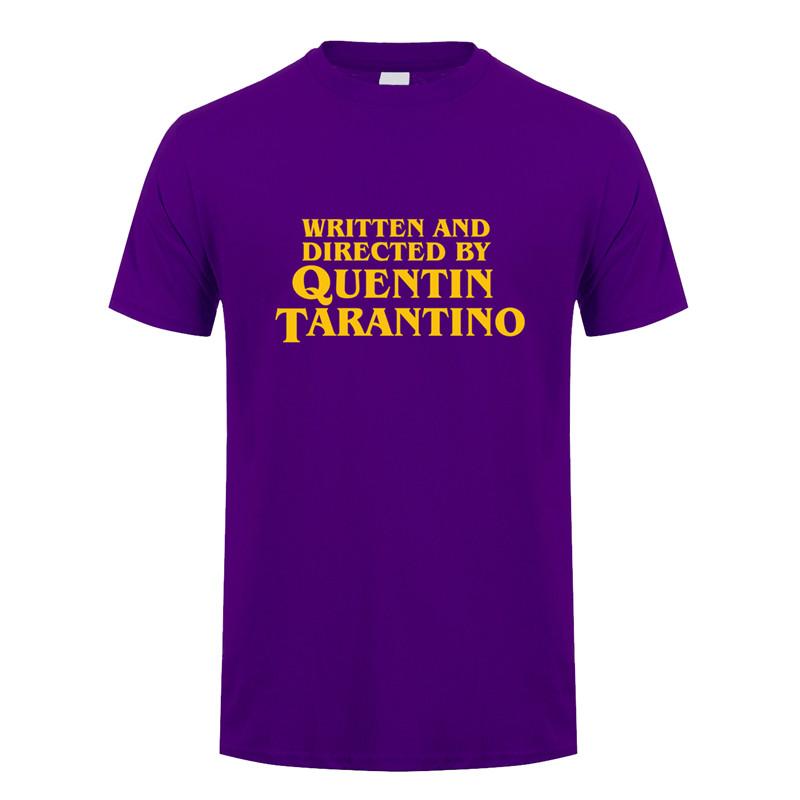 Written And Directed By Quentin Tarantino T Shirt Unisex Unisex T Shirts Summer Fashion Short Sleeve Unisexunisex Tshirt Oz418