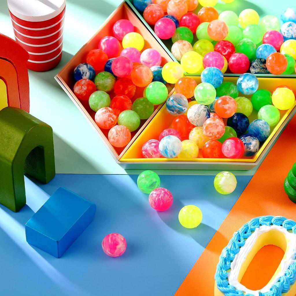 Sumind 500 Pcs Small Bouncy Balls in Bulk Rubber High Bouncing Balls Mini Bouncy for Birthday Party Favors Gift Game Prizes Vending Machines Fillers