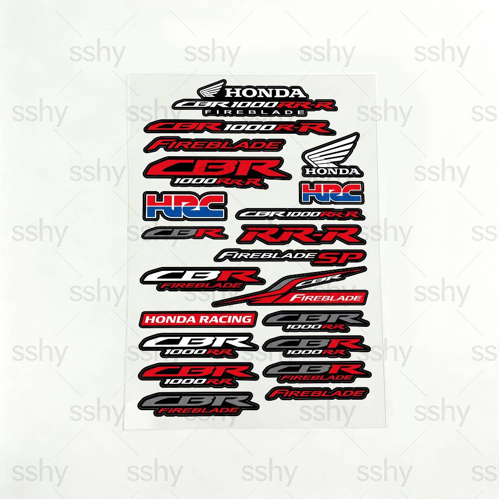 FOR HONDA CBR1000RR-R Reflective motorcycle stickers, 3M safety warning at night in the dark scooter helmets RA4 lcnd9