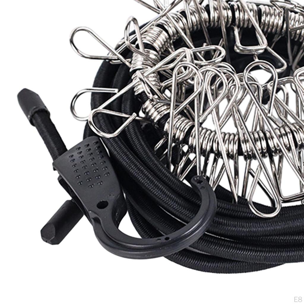 Adjustable Cord Bungie Rope Premium Rubber Easy to Install Strap Clothesline for Luggage