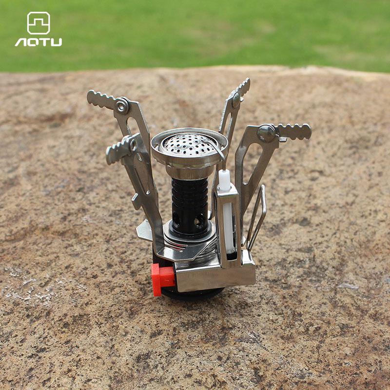 Portable Camping Stove with Electronic Ignition - Ideal for Picnics and Travel