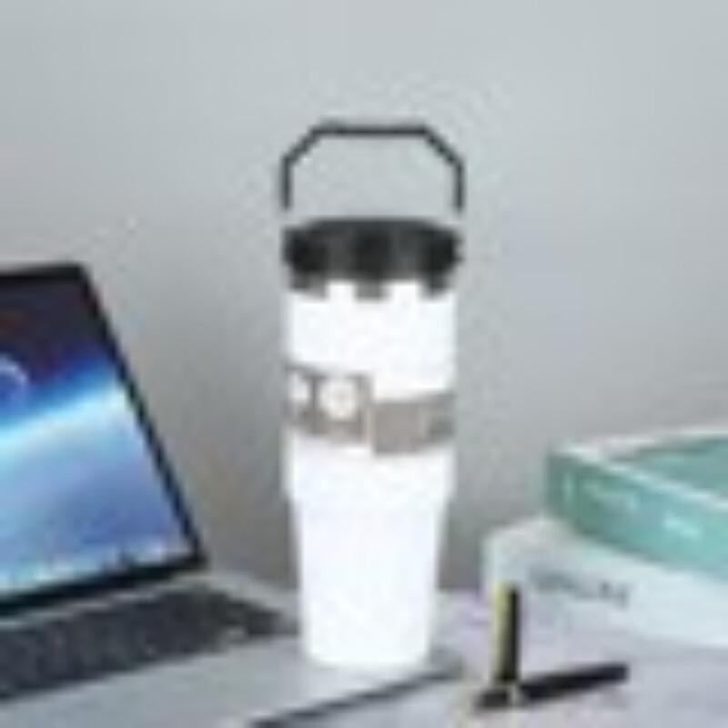 Shangqi 30oz Insulated Tumbler with Straw and Handle