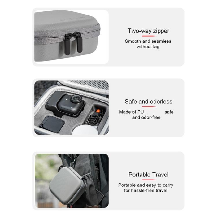Portable Camera Storage Box Featuring Strap Attachment Water Resistant Impact Proof Pouches Organizers For Easy Carry