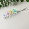 Transparent 4-Key Decompression Keychain with Light and Sound Effects