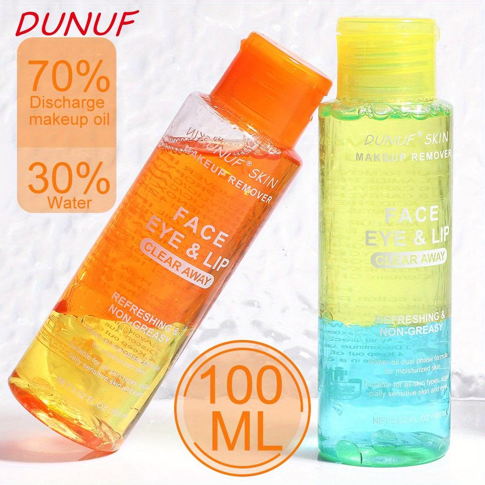 L'huile nettoyante bicolore élimine facilement le maquillage du visage et des yeux, laissant la peau hydratée et non tendue après le démaquillage.
