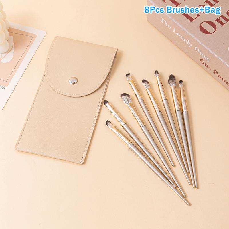 Eye Makeup Smudge Undercover Eyeliner Blade Eye Detail Small Makeup Brushes Eye Soft Bristle Eyeshadow Brushes With Storage Bag