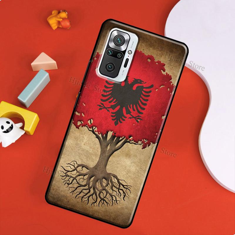 Albania Flag Case For Xiaomi Redmi 10 9 9T 9A 9C Cover Coque For Redmi Note 11 Pro 7 8 9 10 Pro 10S 11S