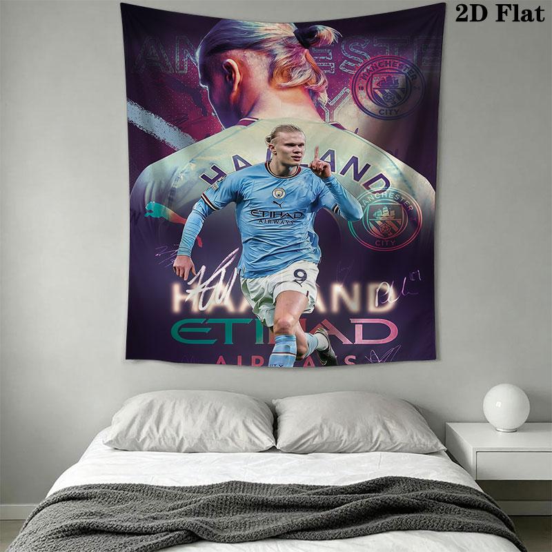 football star Wall Hanging Printed Fabric Blanket Decorative Tapestries for Bedroom Living Room Home Decor