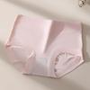 Ladies Spring and Autumn Sweet Pure Cotton 10A Antibacterial Comfortable Skin Friendly Waist Triangle Briefs
