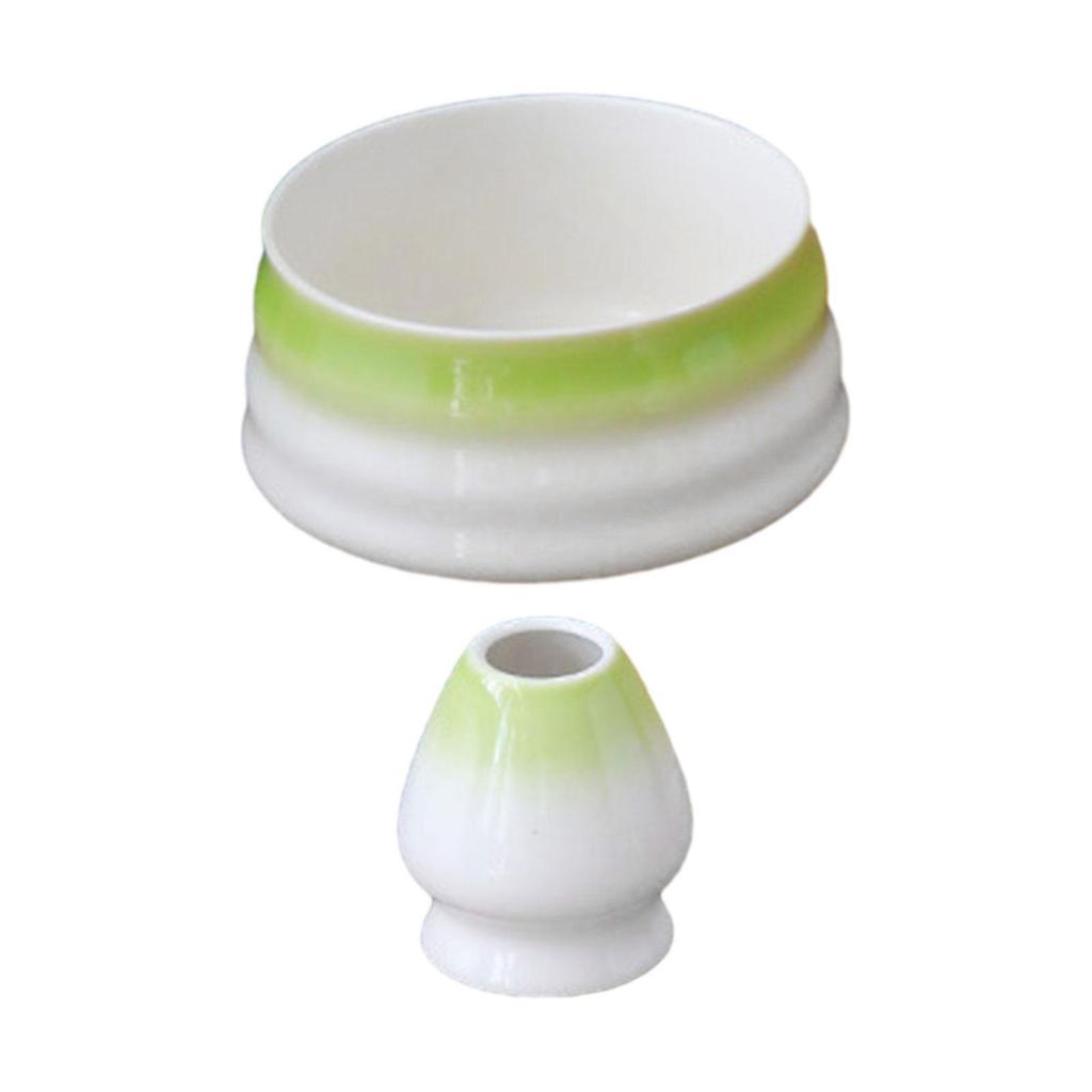 2 Pieces Whisk Tea Bowl and Chasen Rest for Tea Lovers Beverage Matcha