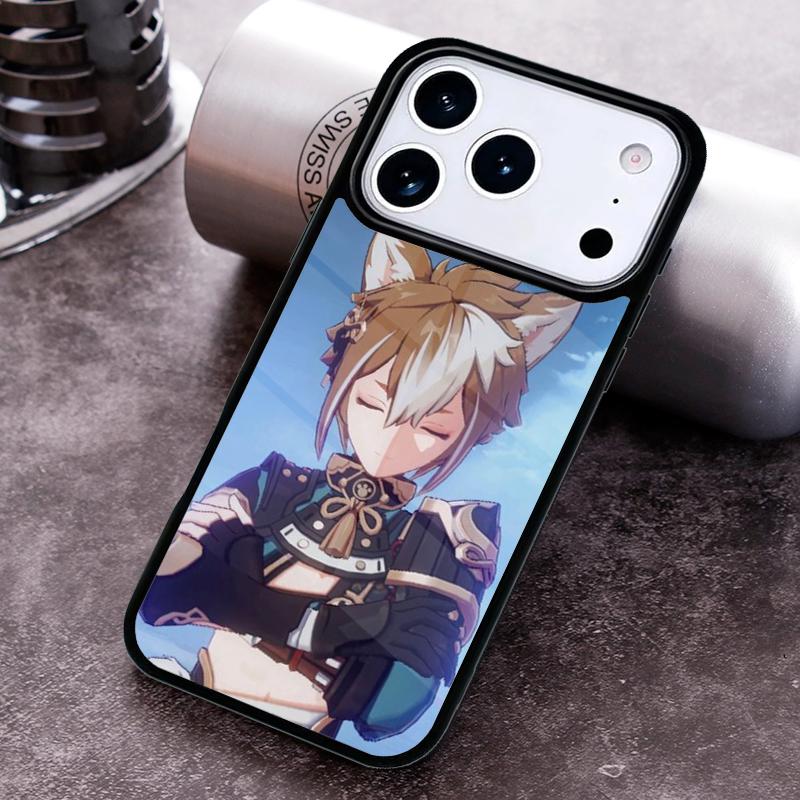 

Genshin Impact Gorou Phone Case for iPhone 17 16 15 Pro Max Air 14 13 12 11 Plus Shockproof Cover iPhone 11 Pro
