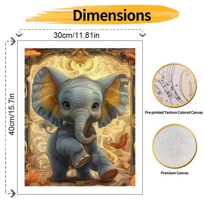 Disney Dumbo Elephant Oil Painting Art Set Handmade Diy Gift Home Decoration