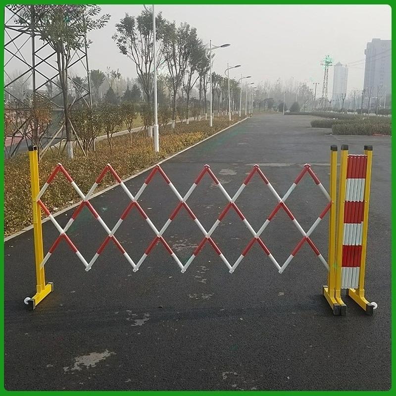Movable Power Safety Construction Isolation Baffle Fiberglass Telescopic Fence Insulated Collapsible Tubular Guardrail