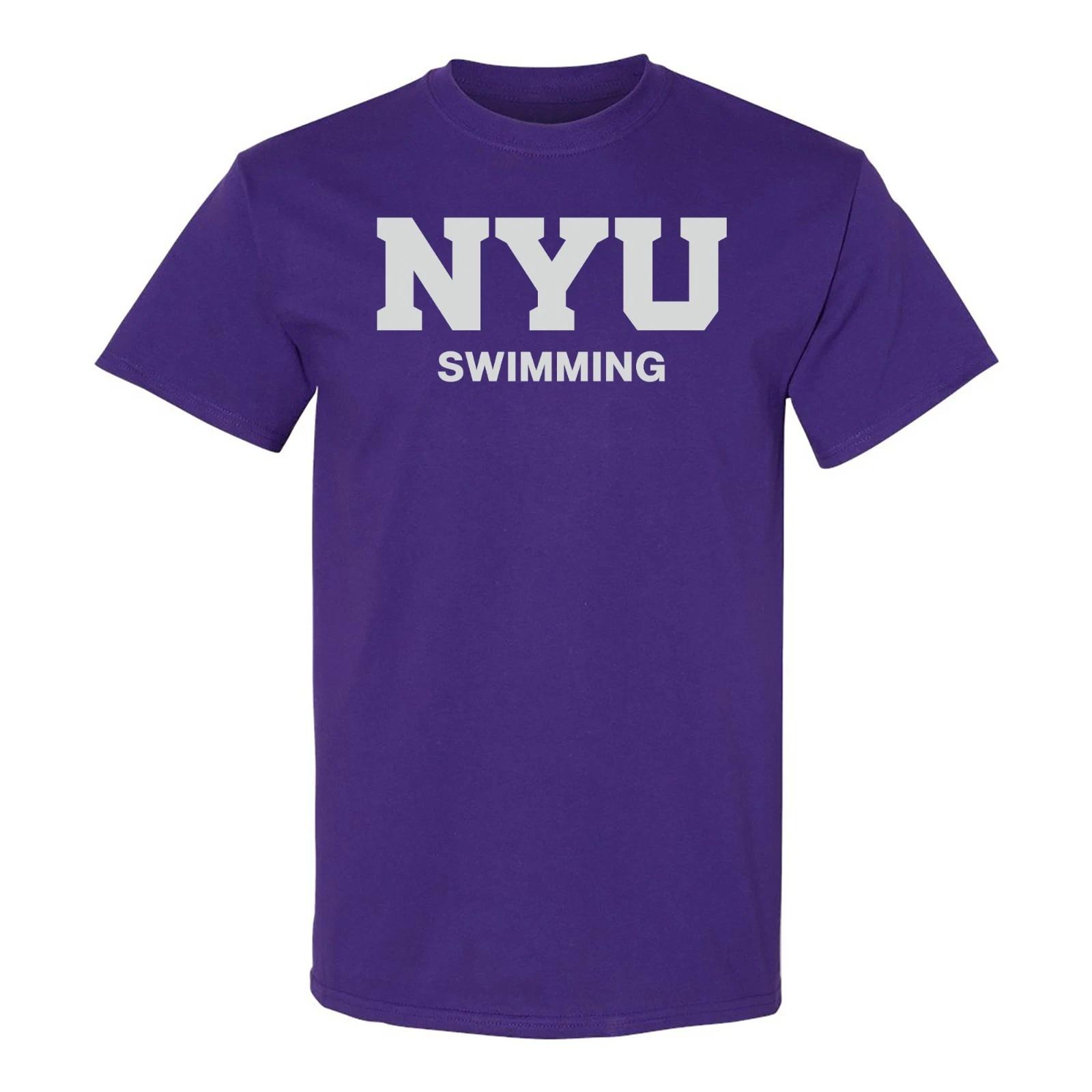 New York University Basic Block Swimming T-Shirt - Purple 2XL