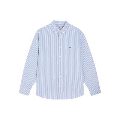 Levis Casual Loose Soft Simple Striped Button Long Sleeve Shirt Men Shirts A7210-0023