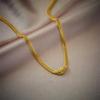 Gold Plated Evil Eye Pendant Necklace, Stainless Steel Cuban Chain Choker, Waterproof Blue Eye Jewelry for Women Gift
