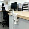 3D Printed Desk Clamp Cable Organizer Cord Holder with Multiple Slots Sturdy Wire