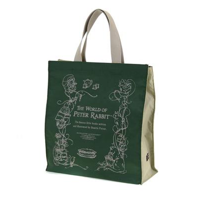 Yubi Peter Rabbit™ Tote Bag [Shopping Bag, Tote Bag, Women's, Small Size, Practice Bag, Sub-Bag, Cute] 0646 (Green)